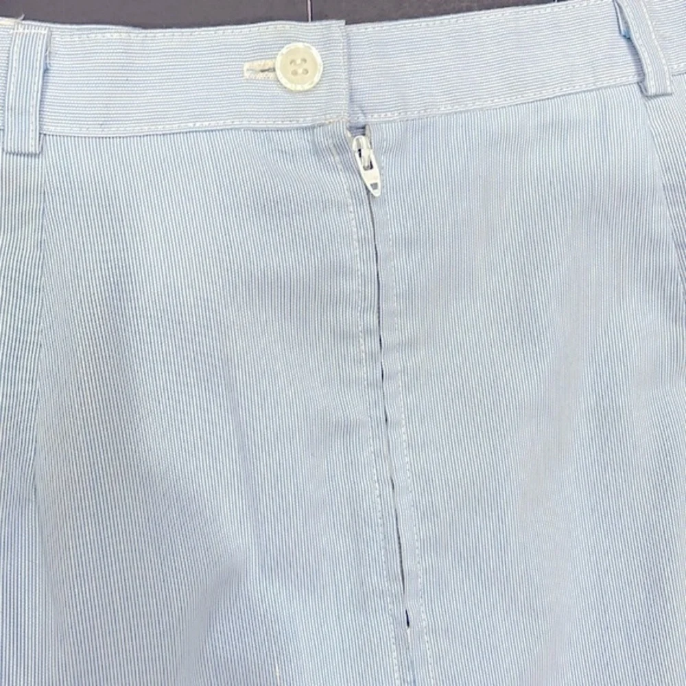 🛑🛑SOLD Vintage 70s Blue Pinstripe Ship n Shore Skirt - Picture 12 of 16